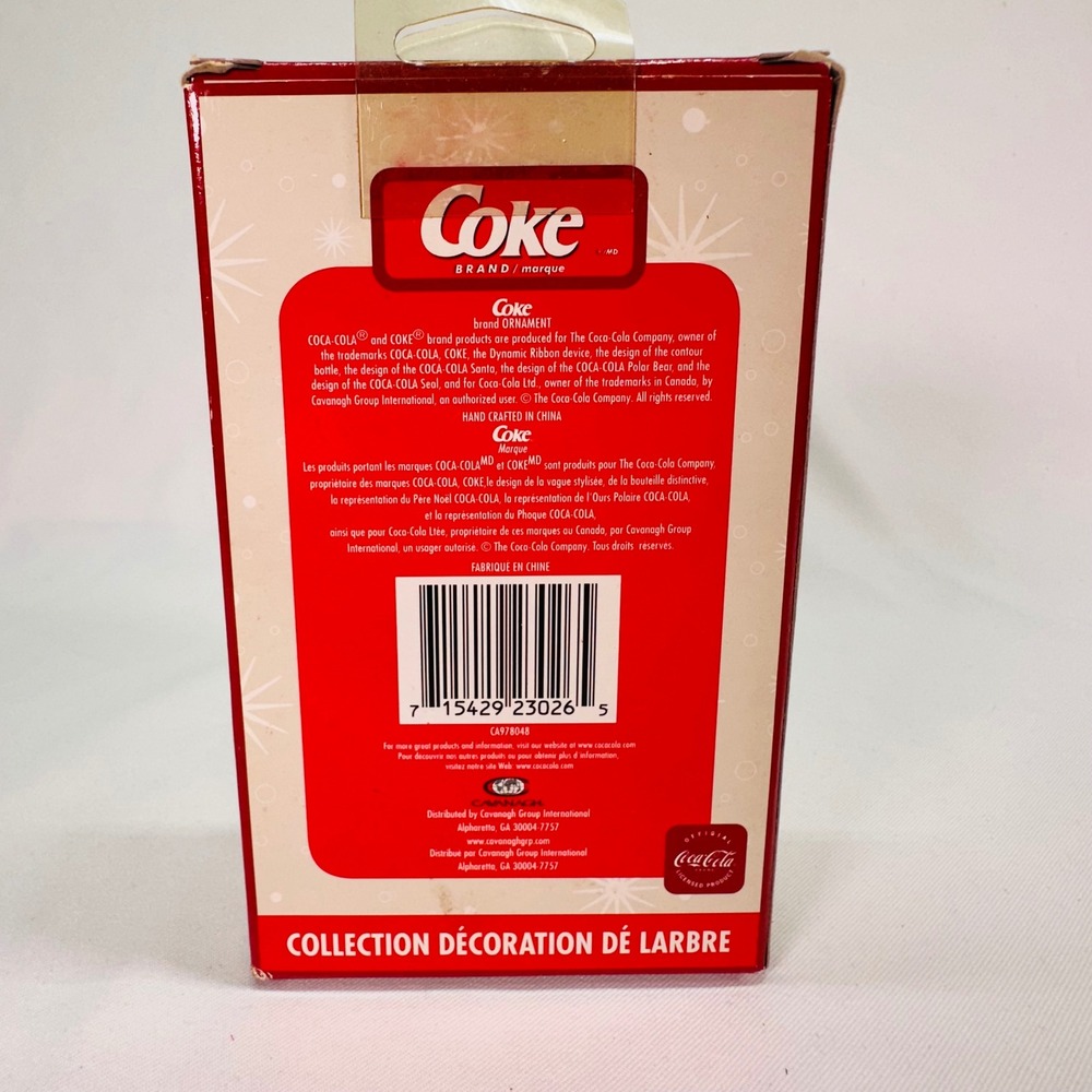 Vintage Coca-Cola Trim-A-Tree Collection 5 Piece Ornament Set Polar Bear Snowman - Picture 7 of 13